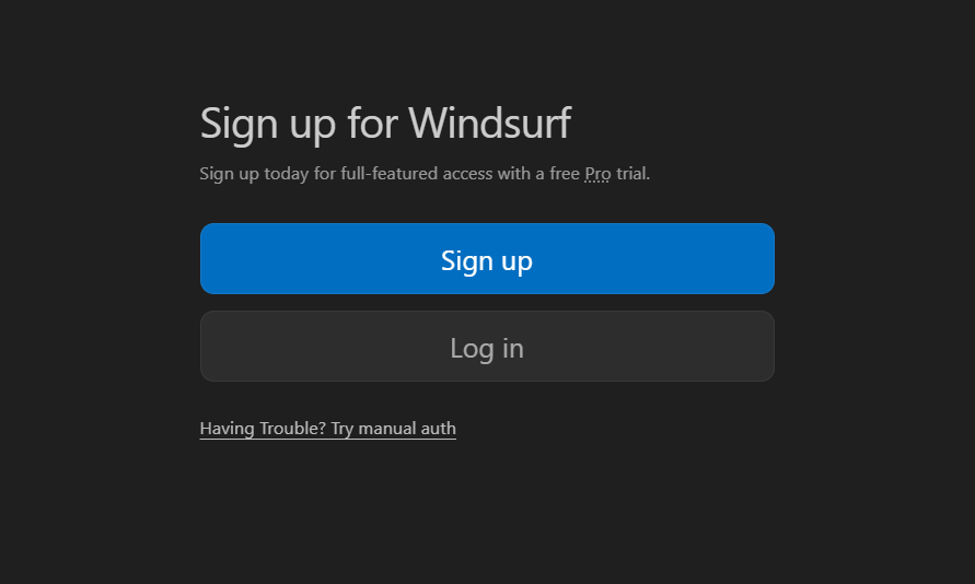 Cài đặt và đăng ký tài khoản Windsurf