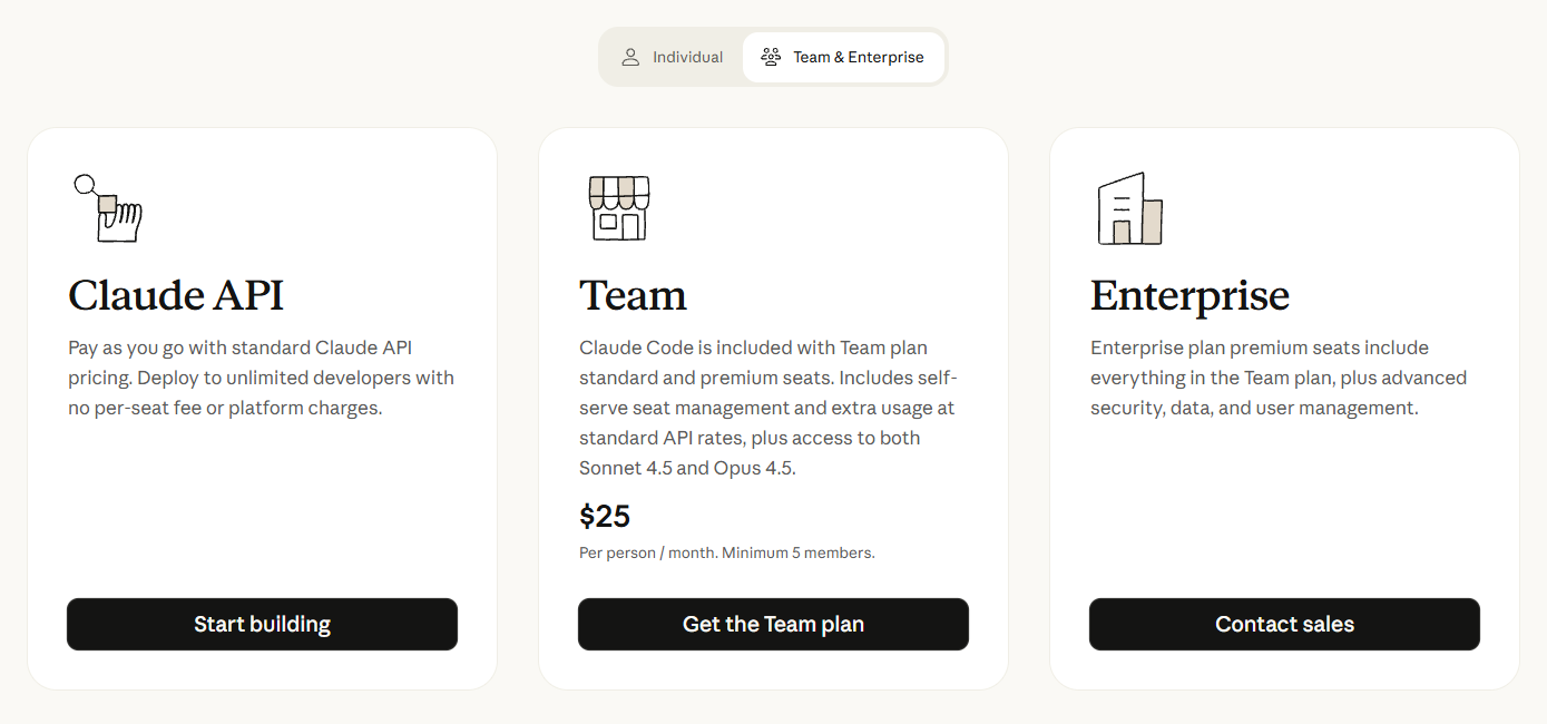 Dành cho đội nhóm & doanh nghiệp (Team & Enterprise)