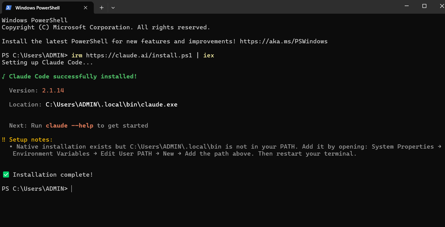 Cài đặt cho Windows