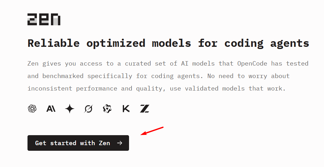 Cách kết nối OpenCode với dịch vụ Zen