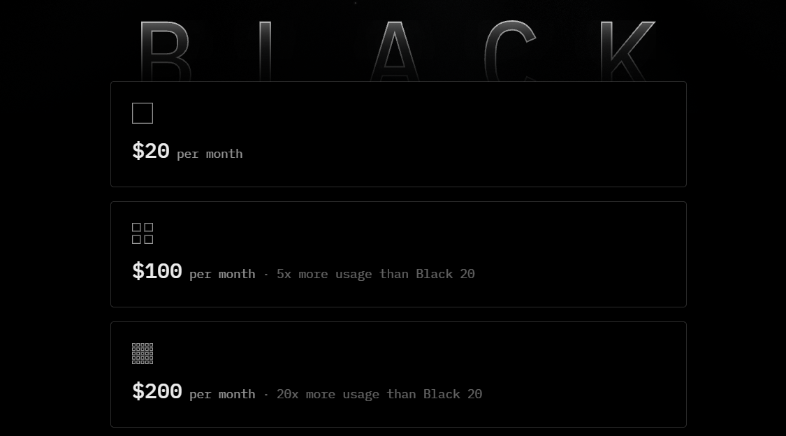 Gói thành viên OpenCode Black