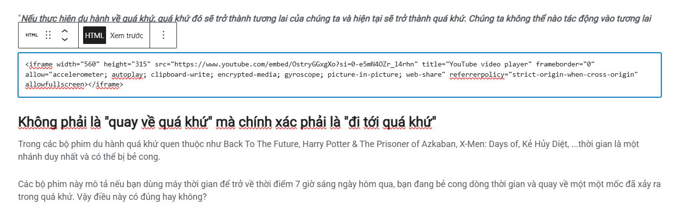 Cách nhúng video bằng mã Iframe để tùy chỉnh nâng cao