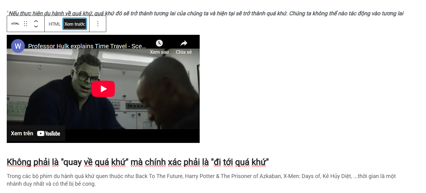 Cách nhúng video bằng mã Iframe để tùy chỉnh nâng cao