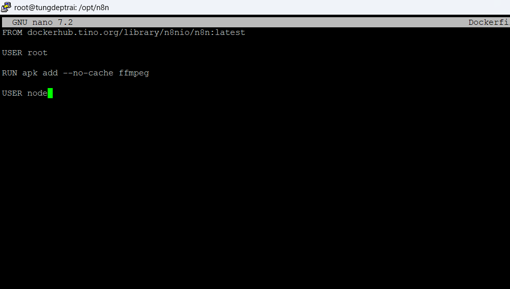 Tạo file Dockerfile