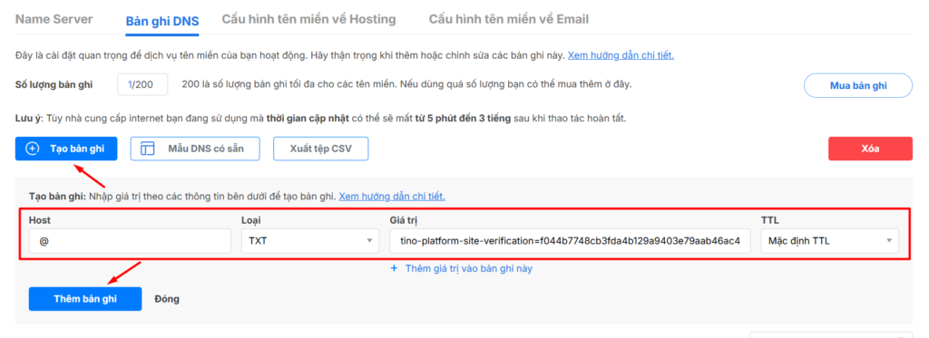 Xác thực quyền sở hữu tên miền 