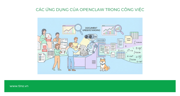 OpenClaw làm được những gì? Các ứng dụng tuyệt vời của trợ lý AI OpenClaw 3 Các ứng dụng của OpenClaw trong công việc
