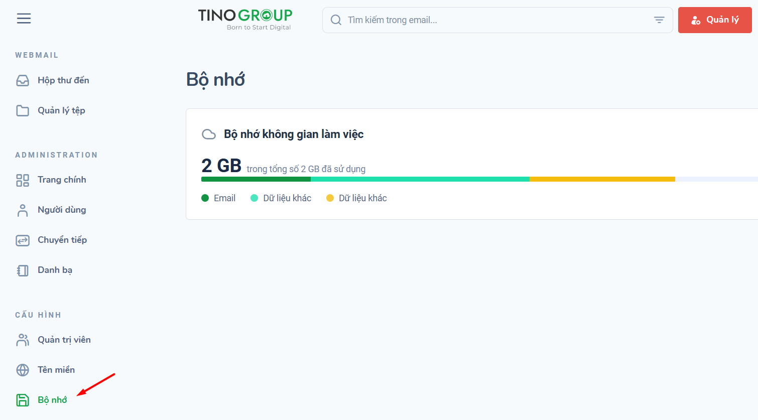 Kiểm tra dung lượng bộ nhớ