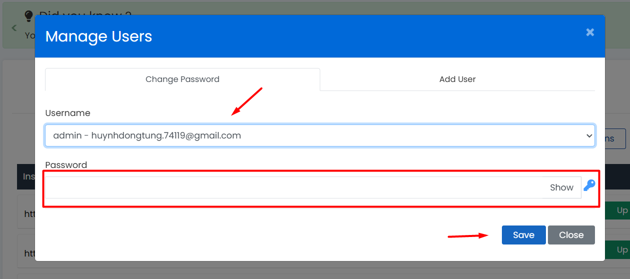 Reset mật khẩu nhanh qua WordPress Manager by Softaculous