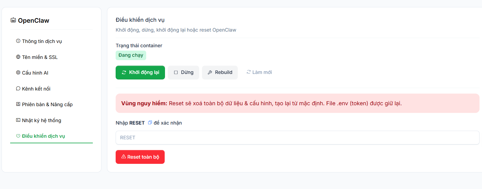 Quản lý trạng thái và điều khiển dịch vụ chuyên sâu