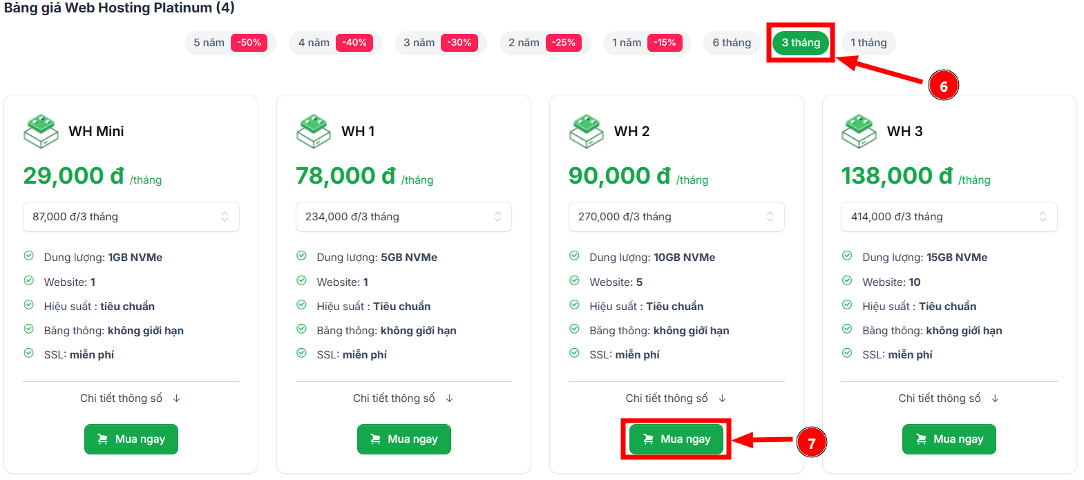 Các bước đăng ký hosting miễn phí