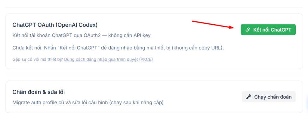 Hướng dẫn đăng ký và sử dụng VPS OpenClaw tại Tino A - Z 17 Kết nối ChatGPT OAuth thông qua OpenAI Codex