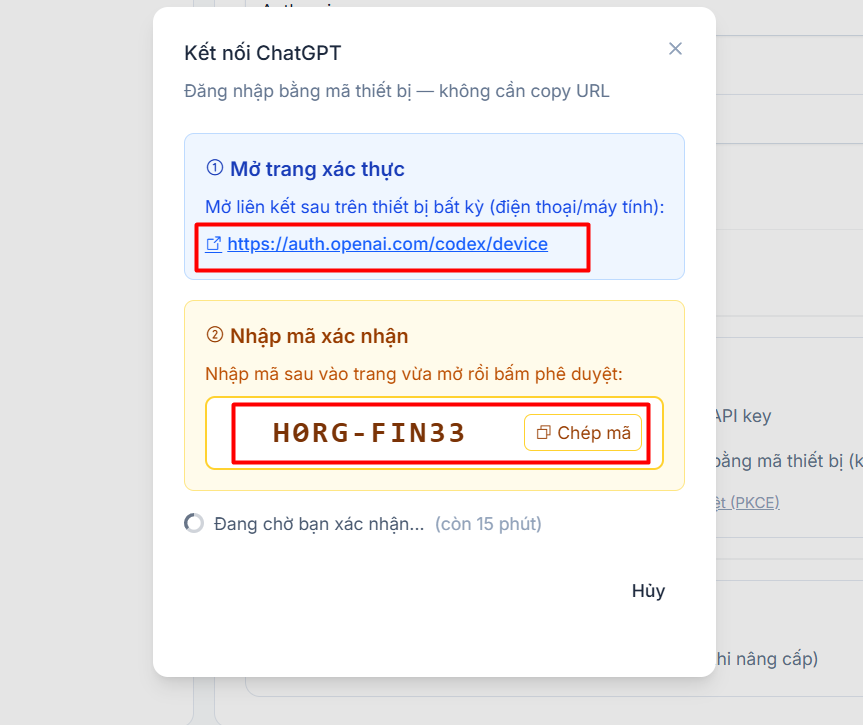 Hướng dẫn đăng ký và sử dụng VPS OpenClaw tại Tino A - Z 18 Kết nối ChatGPT OAuth thông qua OpenAI Codex