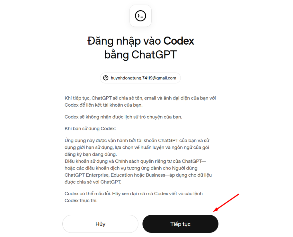 Kết nối ChatGPT OAuth thông qua OpenAI Codex