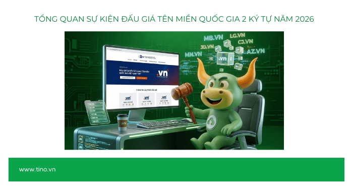 Tổng quan sự kiện đấu giá tên miền quốc gia 2 ký tự năm 2026