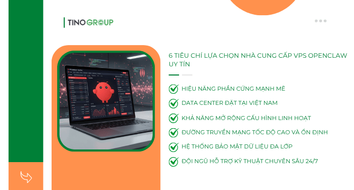 6 tiêu chí lựa chọn nhà cung cấp VPS OpenClaw uy tín