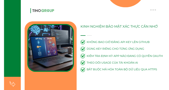 OAuth và API Key khác nhau thế nào? Đâu là phương thức xác thực tốt nhất? 5 Kinh nghiệm bảo mật xác thực cần nhớ