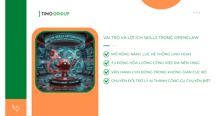 Vai trò và lợi ích Skills trong OpenClaw