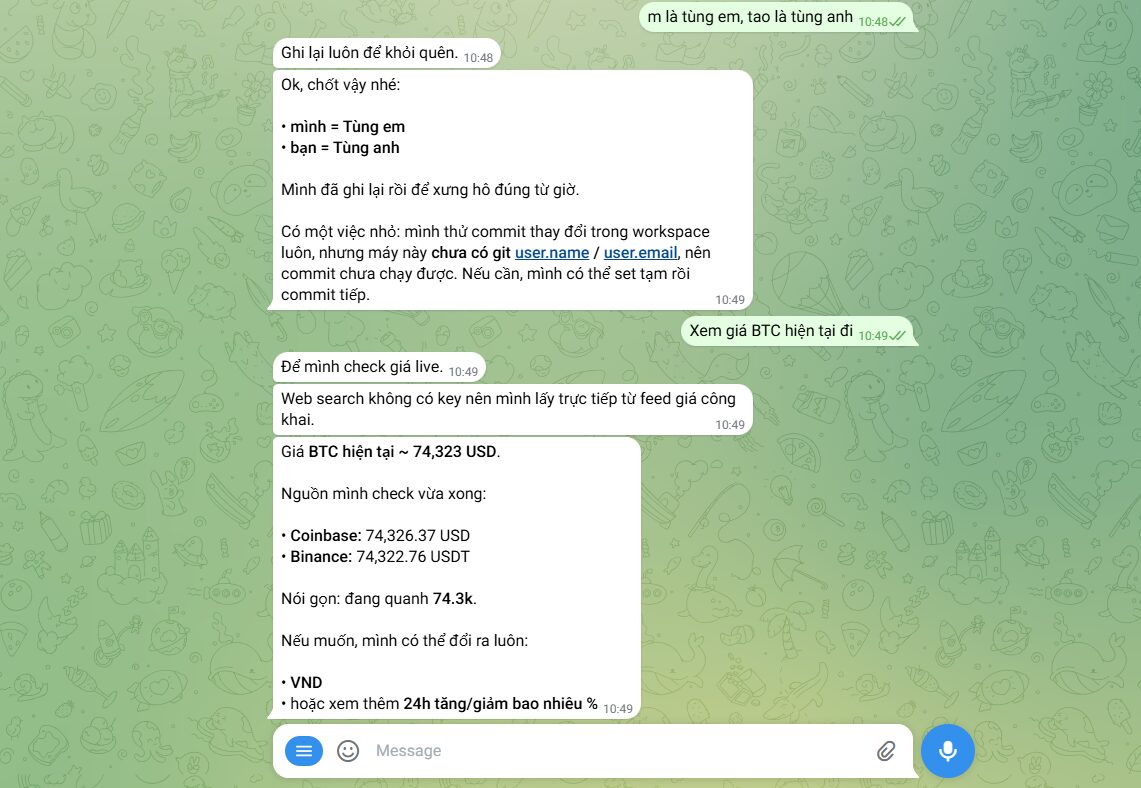 Thực thi lệnh theo thời gian thực