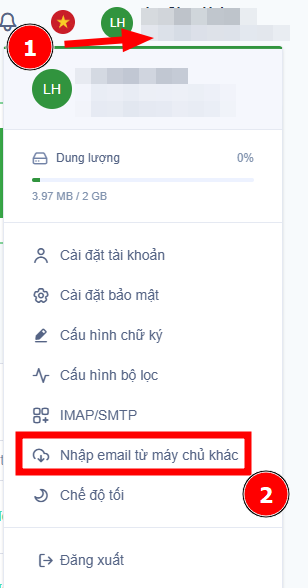 Hướng dẫn chuyển dữ liệu mail từ Yandex sang TinoMail 6 Truy cập giao diện Sync Mail