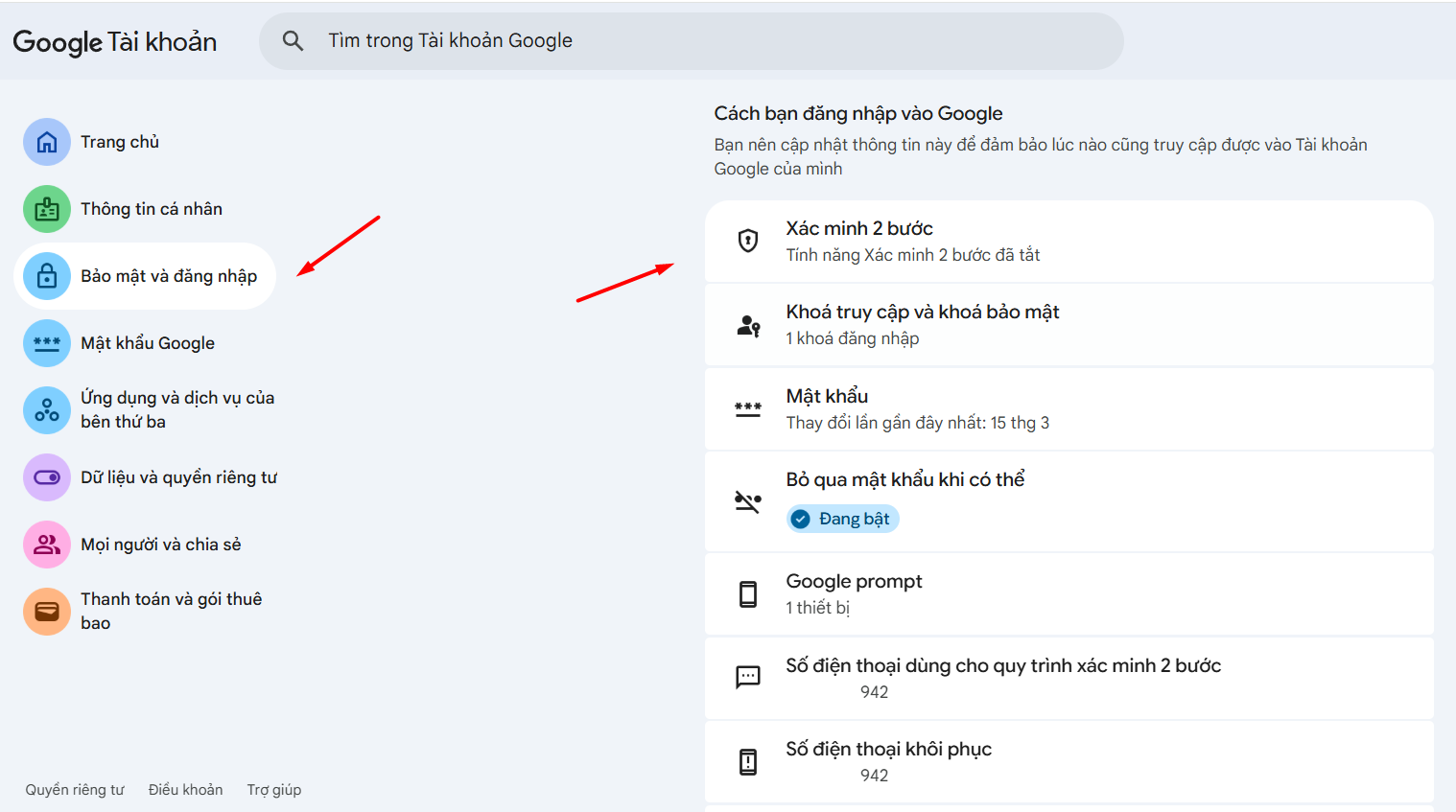 Tạo mật khẩu ứng dụng cho tài khoản Google