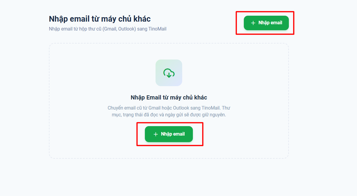 Đồng bộ email từ Gmail sang TinoMail 