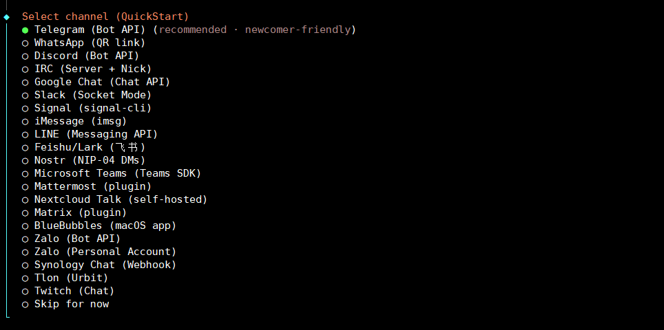 Hướng dẫn cài đặt OpenClaw trên VPS bằng Docker 13 Bước 4: Tích hợp kênh nhắn tin Telegram