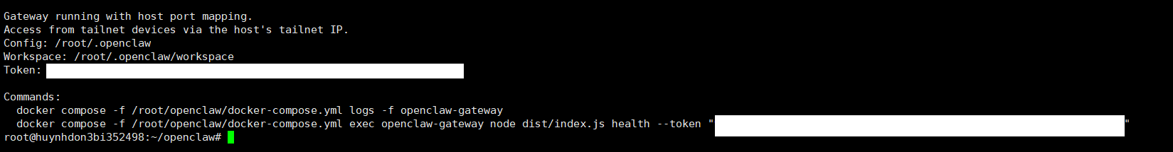Hướng dẫn cài đặt OpenClaw trên VPS bằng Docker 23 Bước 6: Truy cập bảng điều khiển