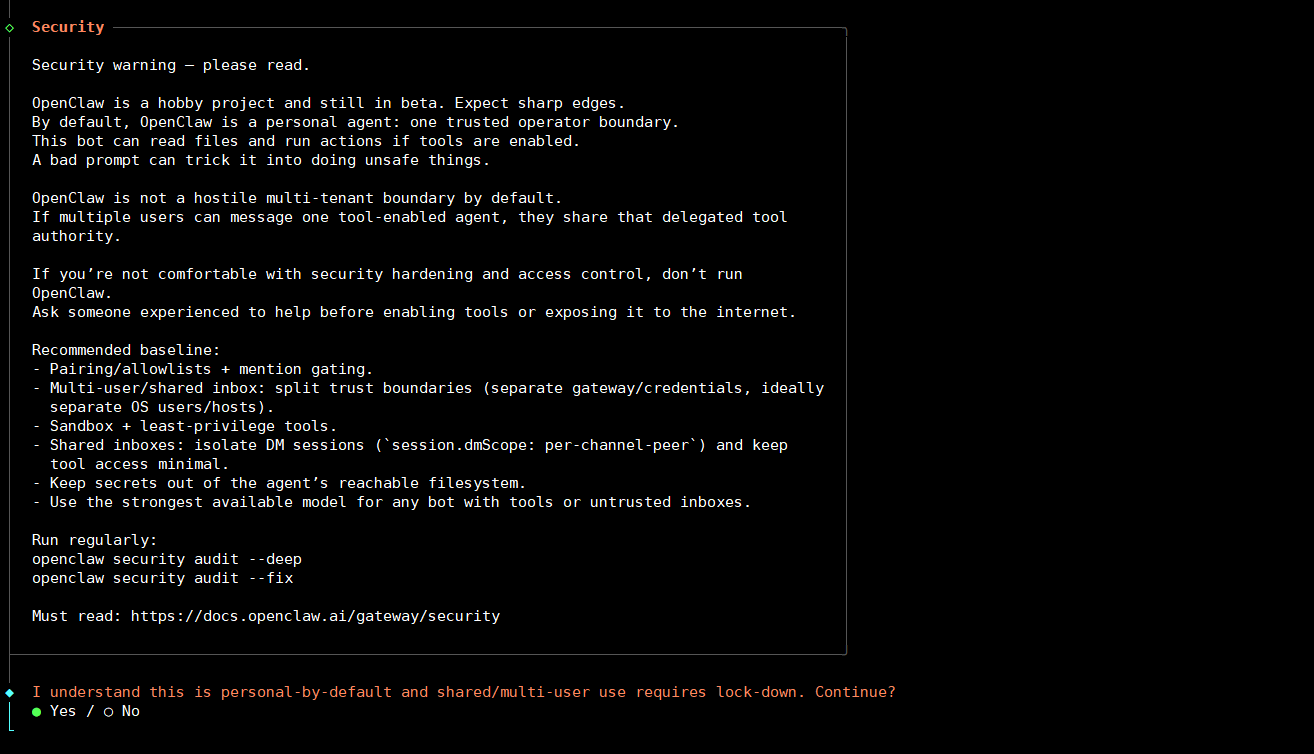 Hướng dẫn cài đặt OpenClaw trên VPS bằng Docker 7 Bước 3: Cấu hình thông tin xác thực AI