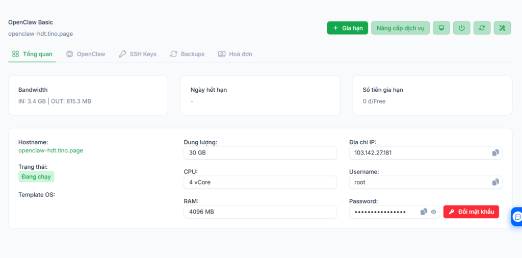 Kết nối Zalo bot với OpenClaw trên VPS OpenClaw Tino
