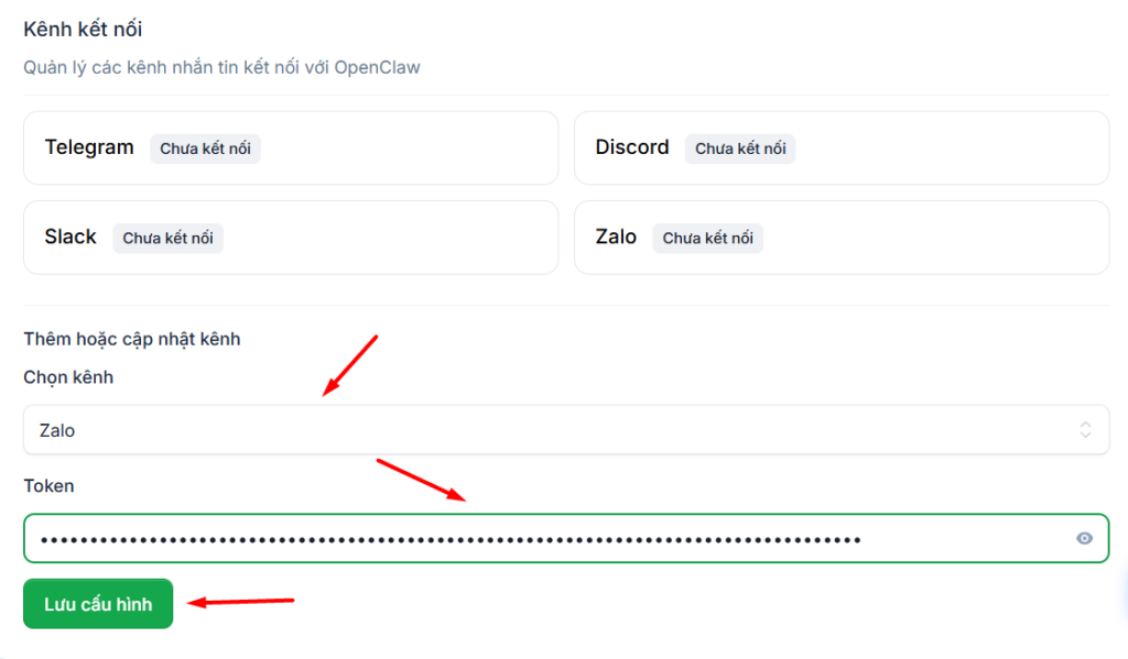 Kết nối Zalo bot với OpenClaw trên VPS OpenClaw Tino