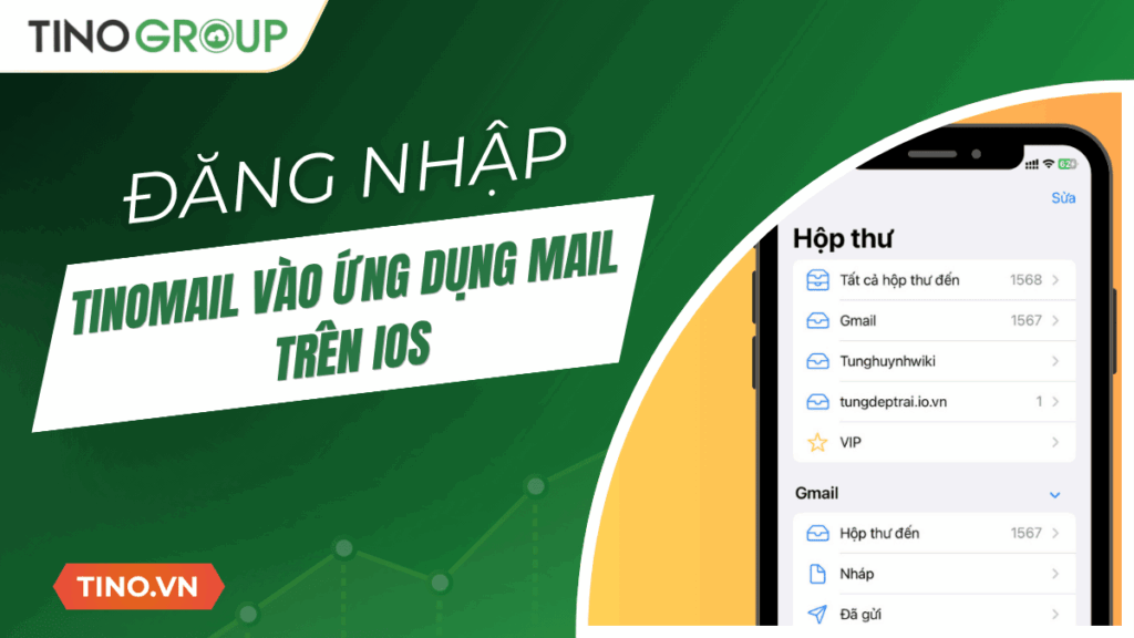 Cách đăng nhập TinoMail vào ứng dụng Mail trên IOS