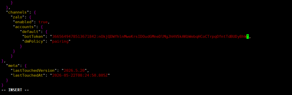 Kết nối Zalo với OpenClaw trên VPS OpenClaw Tino
