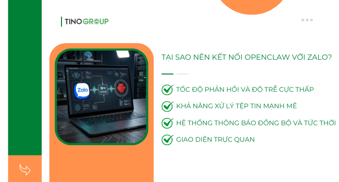 Hướng dẫn kết nối Zalo với OpenClaw qua Bot API chi tiết A-Z 1 Tại sao nên kết nối OpenClaw với Zalo?
