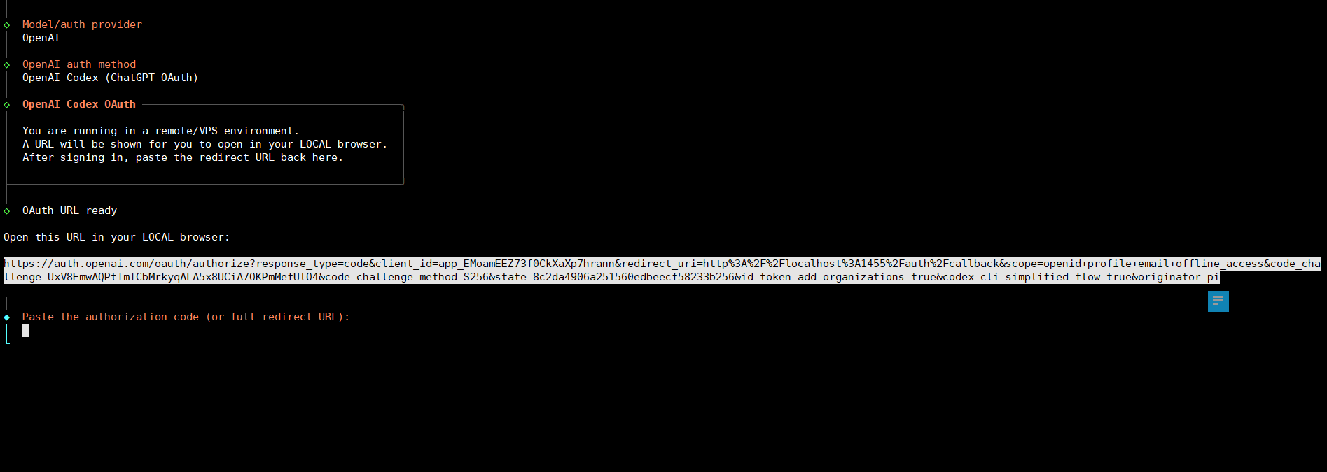 Hướng dẫn kết nối Codex (ChatGPT OAuth) với OpenClaw 19 Kết nối trên VPS thông thường
