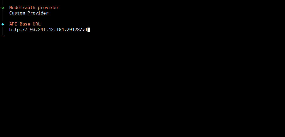 Thiết lập cấu hình trực tiếp trên cửa sổ lệnh OpenClaw