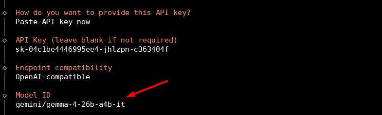 Thiết lập cấu hình trực tiếp trên cửa sổ lệnh OpenClaw