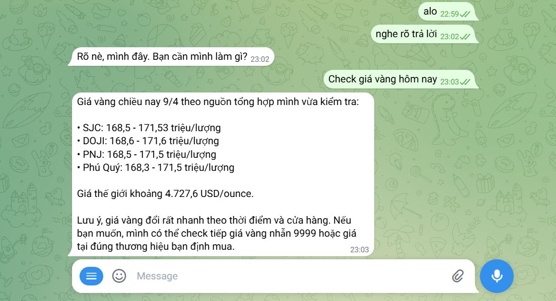 Tùy chỉnh tham số trên giao diện Web Control OpenClaw