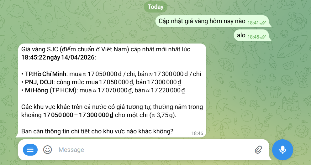 Chọn model Combo để bắt đầu chat