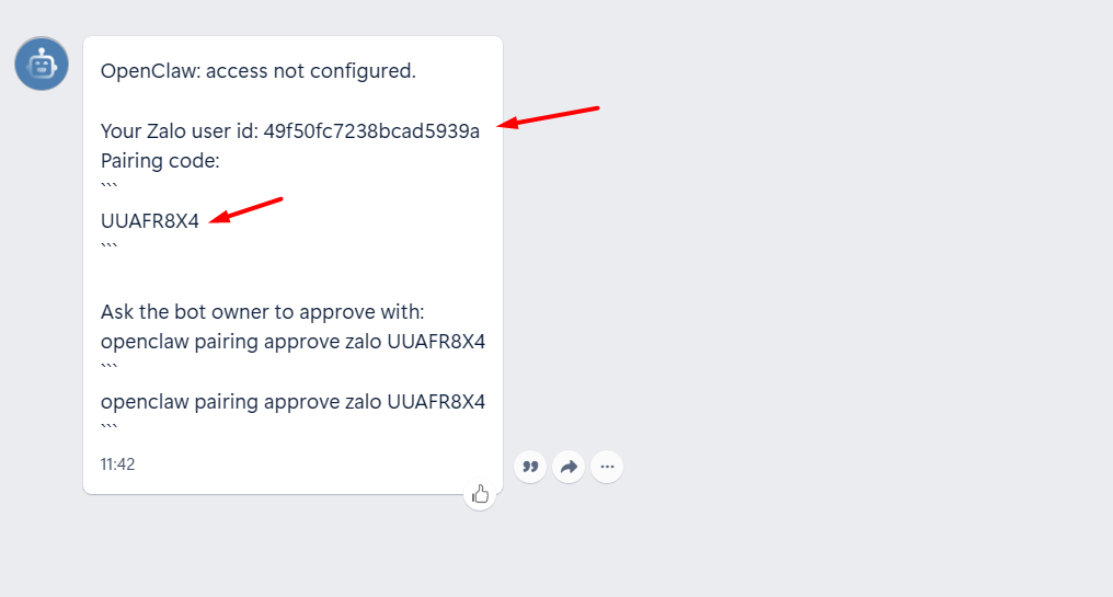 Hướng dẫn kết nối Zalo với OpenClaw qua Bot API chi tiết A-Z 18 Cấp quyền truy cập trên bảng điều khiển OpenClaw
