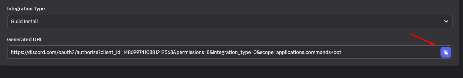 Cấp quyền cho bot và thêm vào server