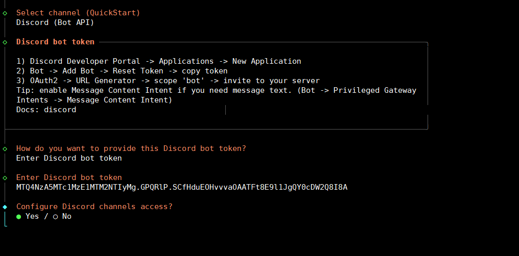 Cấu hình kênh kết nối Discord với OpenClaw trên VPS