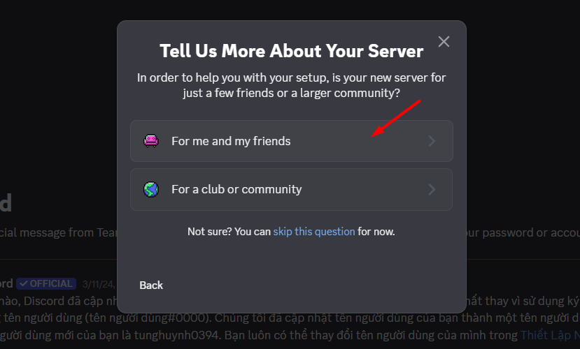 Tạo server trên Discord 