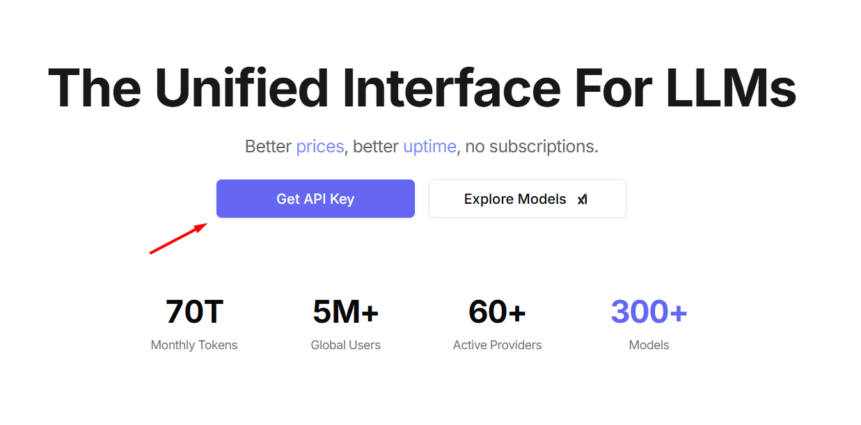 Cách lấy API Key của OpenRouter