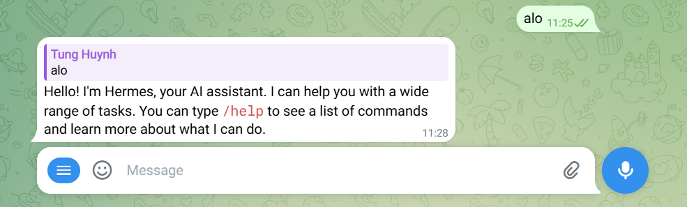 Bước 6 — Thiết lập nhắn tin