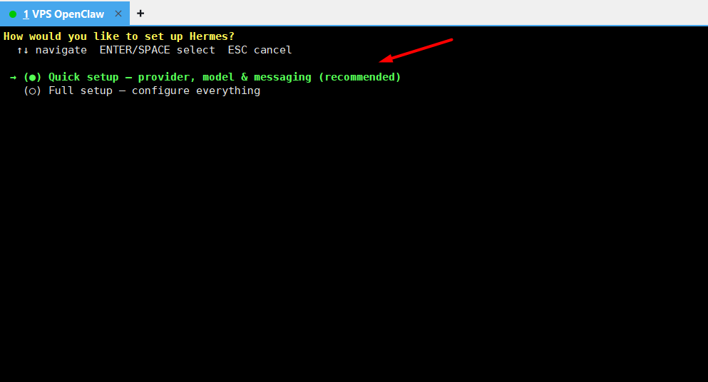 Bước 4 - Cấu hình Hermes