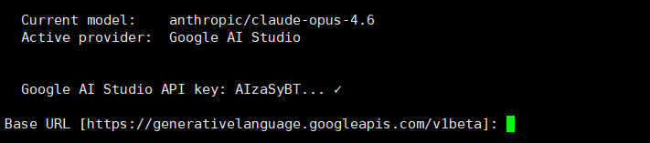 Bước 5 — Chọn nhà cung cấp AI và nhập API Key