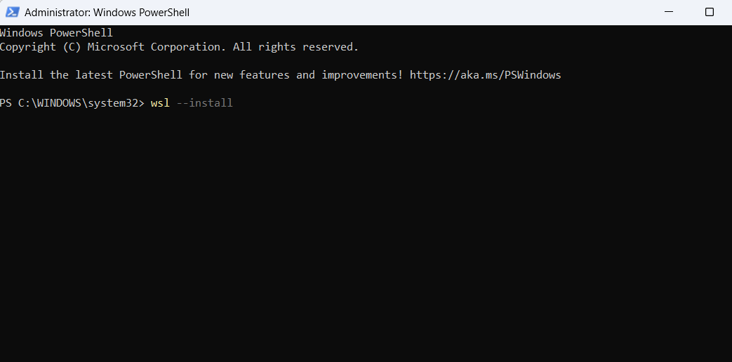 Bước 1 — Cài đặt WSL2 trên Windows