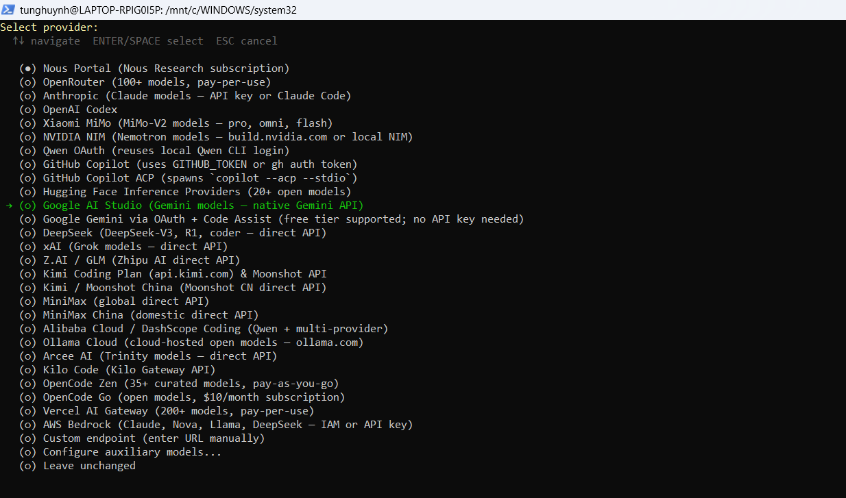 Bước 4 — Cấu hình AI