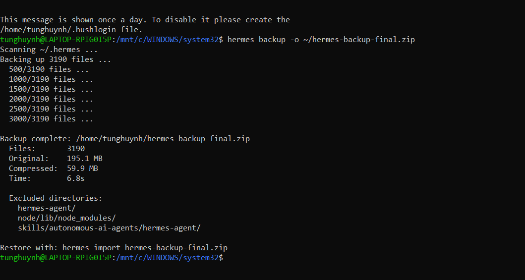 Bước 1 — Sao lưu dữ liệu quan trọng