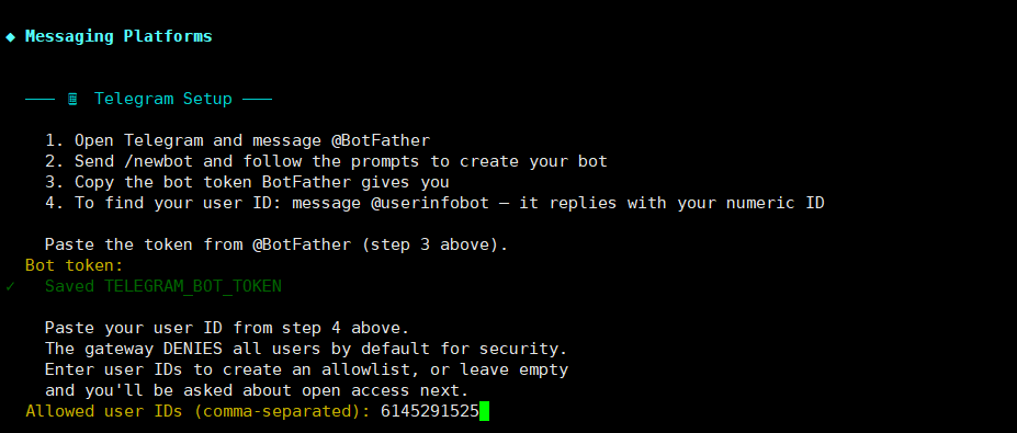 Bước 5 — Thiết lập cổng kết nối kênh nhắn tin